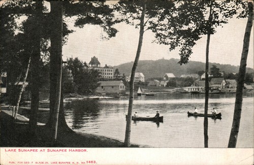 Lake sunapee harbor canoe - lake,