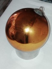 1 boule de pardon jaune or de Noël mercurisée XIX siècle