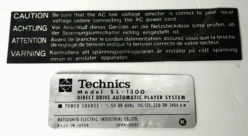 Technics 1300 original - technics, sl-1300