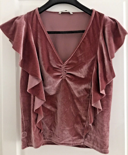 Top rose bois effet - rose,