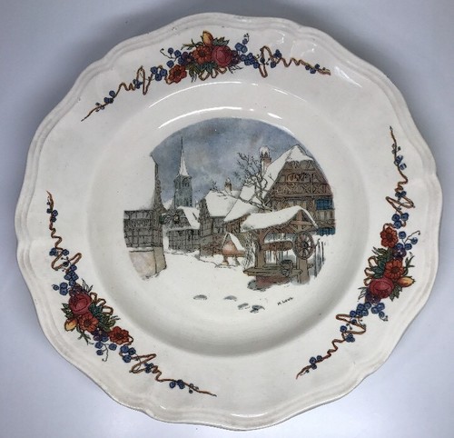 Deep plate porcelain - plate, in