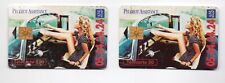 2 TELECARTES - 1994 - PEUGEOT ASSISTANCE (bleue) - F485 / F486