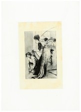 1922 L. MALSTESTE illustration photogravure Fouet Fessée bdsm curiosa spanking