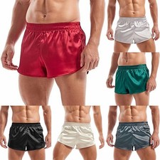 Boxer homme satin soie malle homewear pyjama short de différentes couleurs