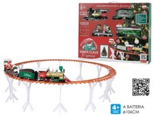 Petit Train De Père Noël Avec Binaire pour Arbre Lumière 314cm Locomotive