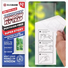 50 Pack Window Fly Traps