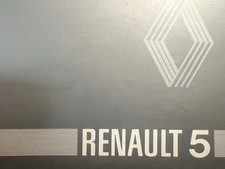 Renault 5 Livret Voiture Utilisation Entretien Vintage Original 2 Édition Ita