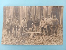 CPA PHOTO, GUERRE, 8 POILUS