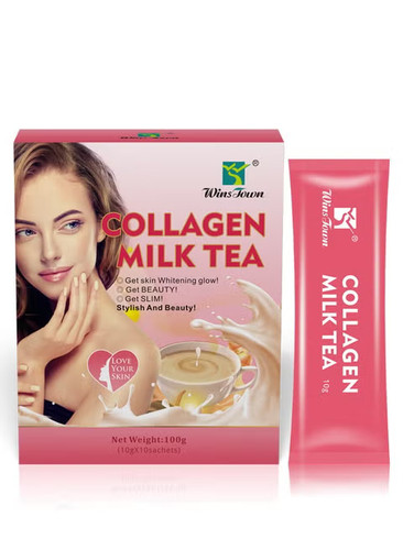 Collagen milk tea wins - milk,