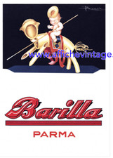affiche poster  barilla pates