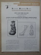 DOCUMENT HISPANO-SUIZA SEMMB MARTIN BAKER MK.AM4 EJECTION SEAT SCHLEUDERSITZE