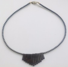 collier hématite déco