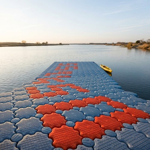 Ponton flottant plastique - ponton, en