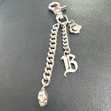 Bijoux de sac/Porte-clés Rock/Punk " Paco Rabanne " tête de mort, neuf