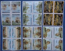Panama neufs, timbres thème bateaux, en blocs de 4, tête-bêche, N**