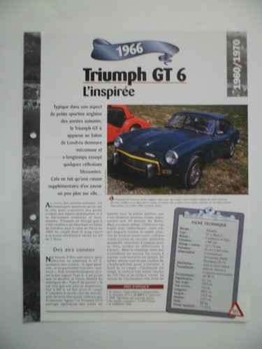 Carte fiche auto - auto, gt