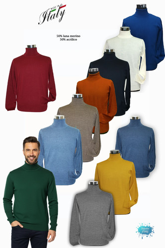 Pull homme col roulé - col,