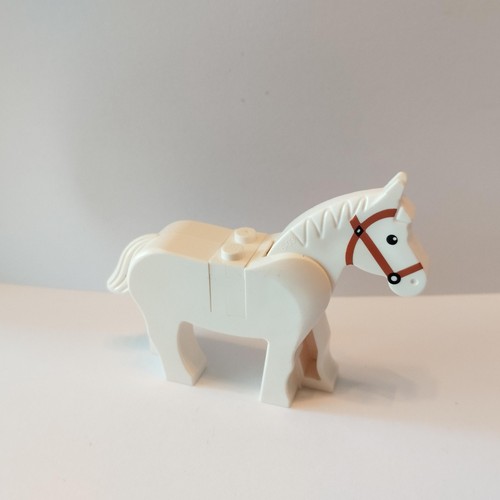 Lego figurine cheval blanc - figurine,