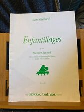 René Guillard Enfantillages opus 49 pour piano partition éditions Delrieu vol. 1