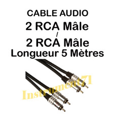 Câble 2 RCA Mâle vers 2 RCA