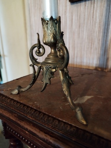 Bougeoir bronze piétement - bougeoir, en