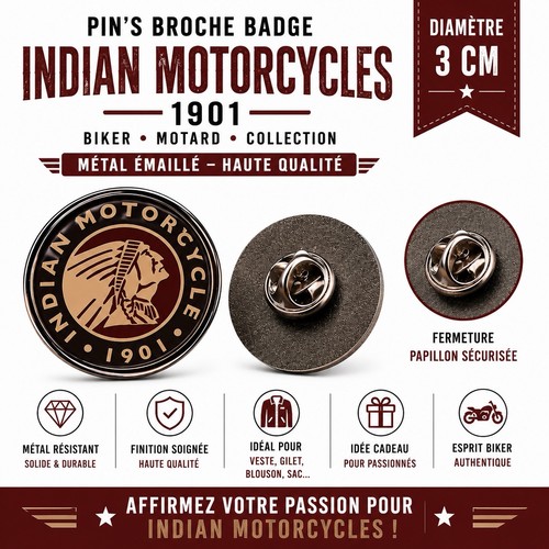 Pin broche badge moto indian - moto,