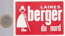  Autocollant - BERGER DU NORD. Laines. Vintage.