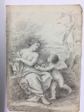 Dessin étude à la mine de