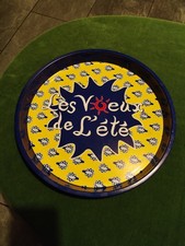 Plateau publicitaire rond en