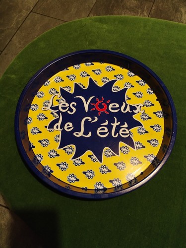 Plateau publicitaire rond - , en
