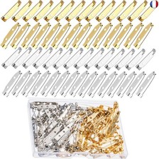 HUAZIZ 200 Pièces en Épingles de Barres Fermoir de Sécurité avec Boîte en Plas