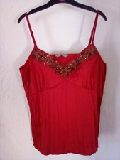 debardeur soiree rouge 40