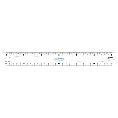 Règle 30cm plastique avec - 30cm,