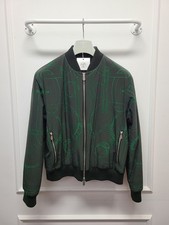 Hermes Veste zippée en blouson à multiples signatures vertes 54 130704101