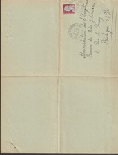 DECARIS  Lettre du greffe de