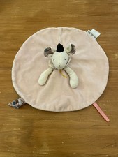 O Doudou Plat Rond Mimi Souris Rose Attache Tétine Il Etait Une Fois Moulin Roty