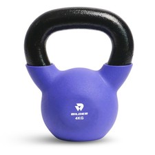 - Kettlebell 4 kg avec poignée ergonomique et antidérapante, poids en fonte a...