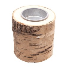 BOUGEOIR TRONC BOIS BOULEAU