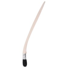 Courbé Radiateur Brosse 16" Long 1" Poils Bois Poignée pour Mur Traitment Noir