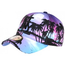 Casquette NY Bleue et Rose