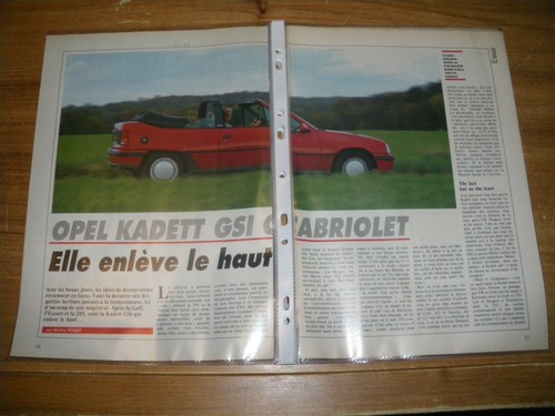 Essai opel kadett - essai, ..........