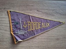 ANCIEN FANION TOURISTIQUE BORDEAUX SCOOTER VESPA CARAVANE VELO