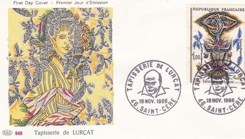 France 1966 fdc tapisserie - 1966, de