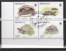 Monaco -Protection nature Tortues - Bloc 4 - N° 1805 à 1808 - Oblitérés  - used 