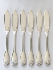 6 COUTEAUX A POISSON signés