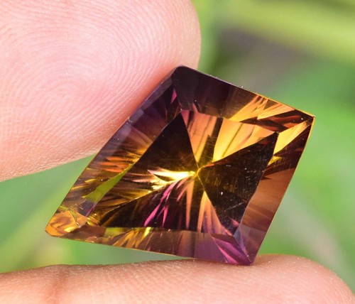 Ametrine color naturel - bi-color, de