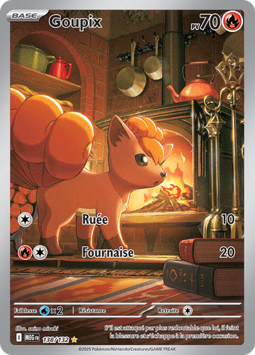 Carte pokémon goupix 138 - pokémon, 138/132