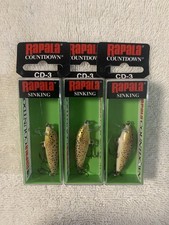 (LOT OF 3) RAPALA CD-3 BALSA