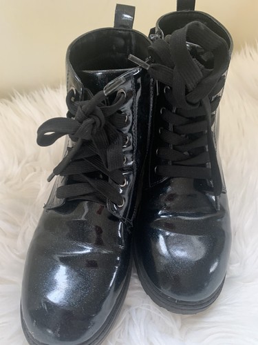 Bottines lacées vernies - bottines,