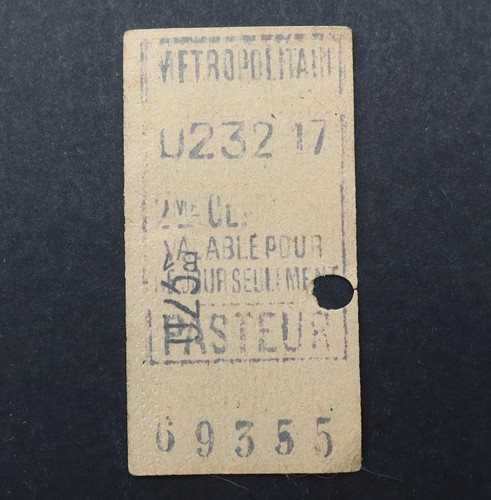 Ancien ticket métro - ticket, 1917